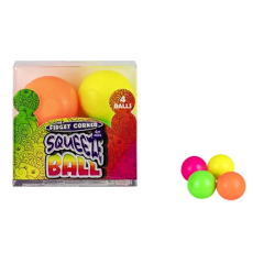 Mini Neon Stress Ball, 4 Piece